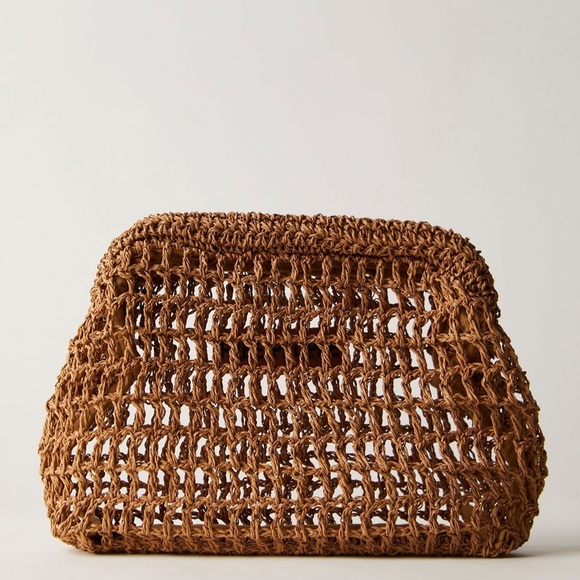 Free People Handbags - NWT Free People Sand Bound Clutch in Tan